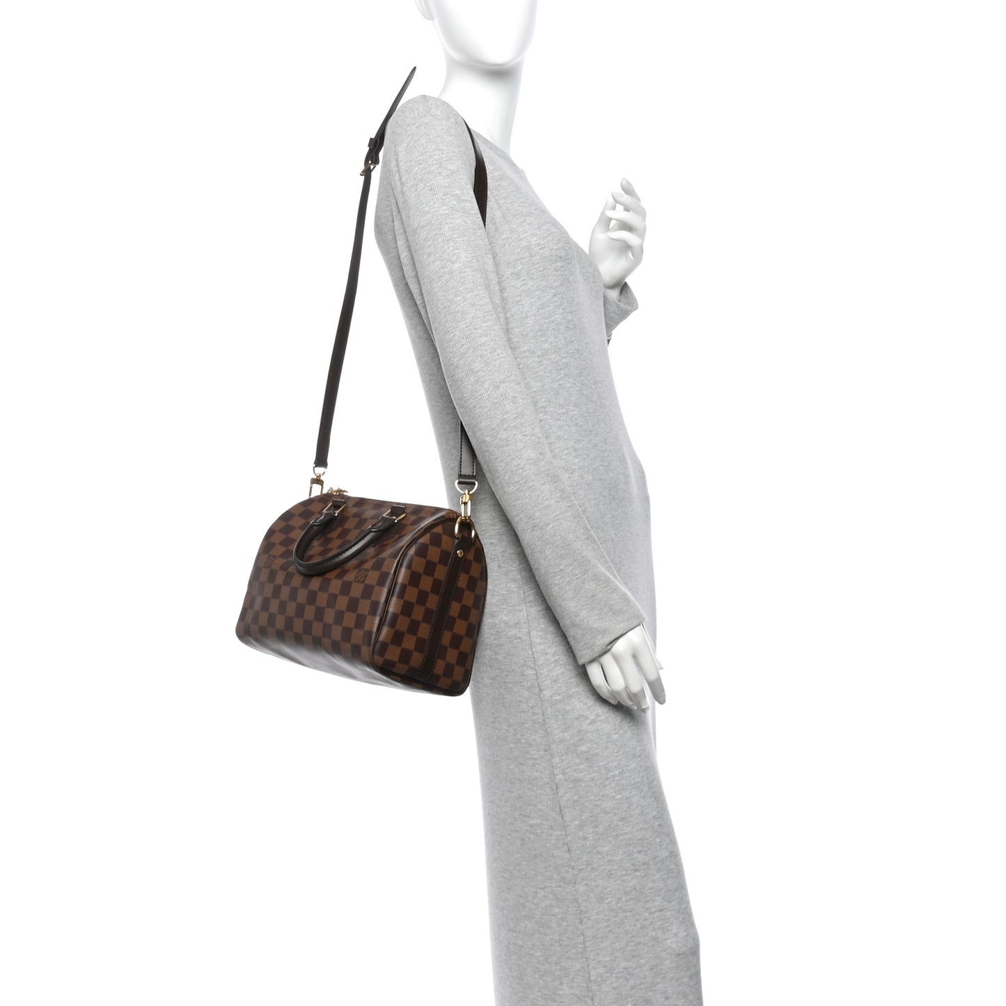 Damier Ebene Speedy Bandouliere 25