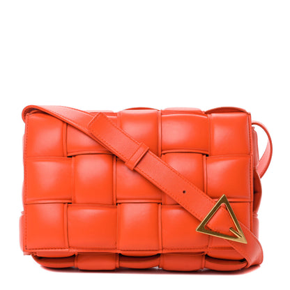 Bottega Veneta Nappa Maxi Intrecciato Padded Cassette Crossbody Orange 1 of 4