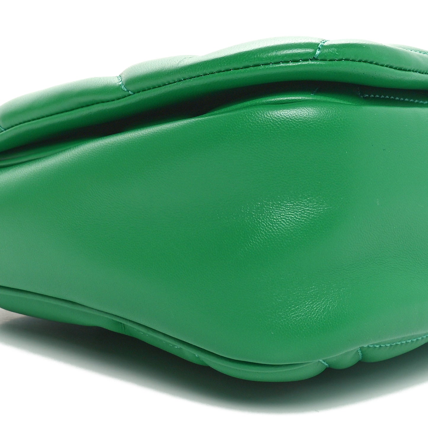 Lambskin Quilted Medium The Seal Chain Shoulder Bag Green