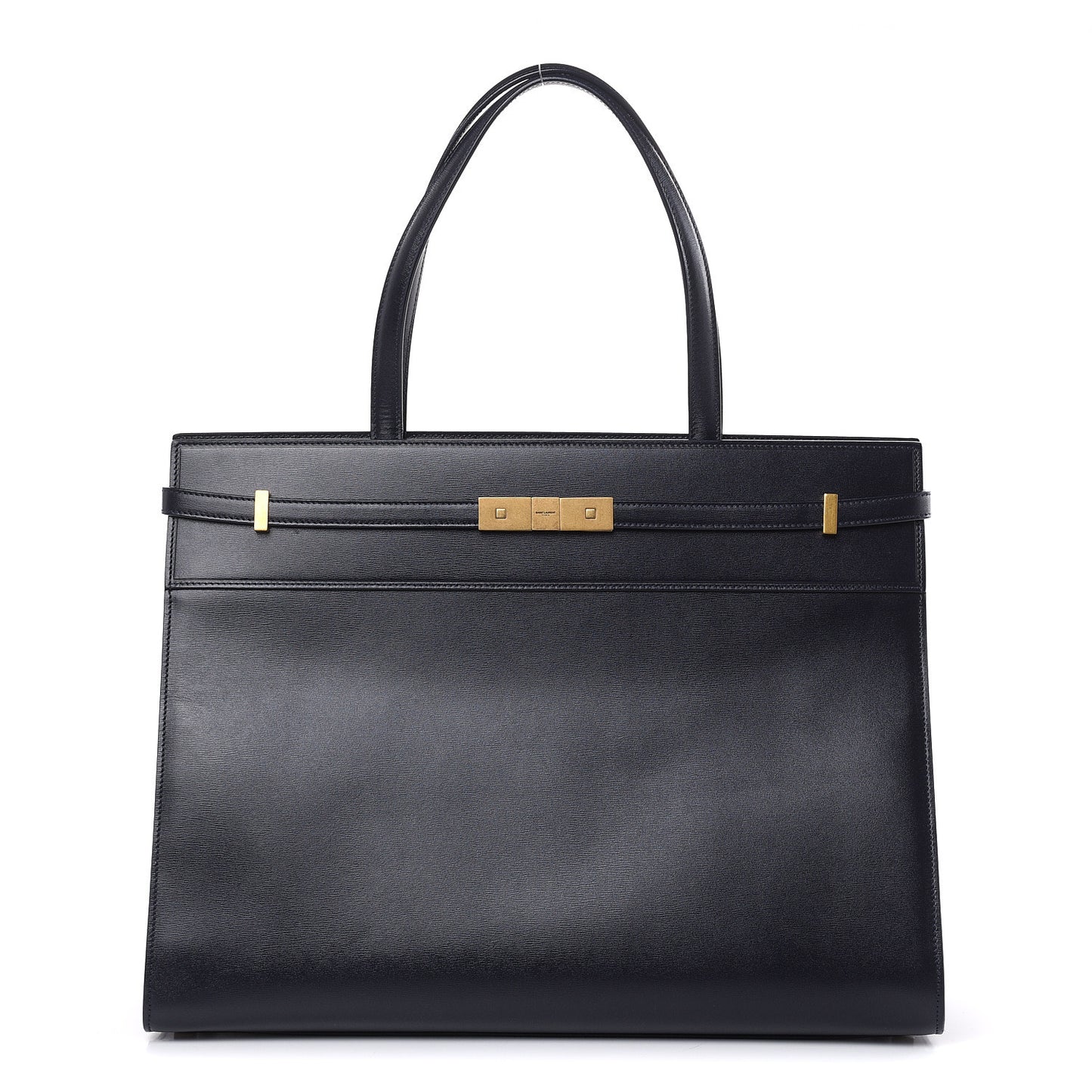 Calfskin Medium Manhattan Shopper Tote Dark Notte