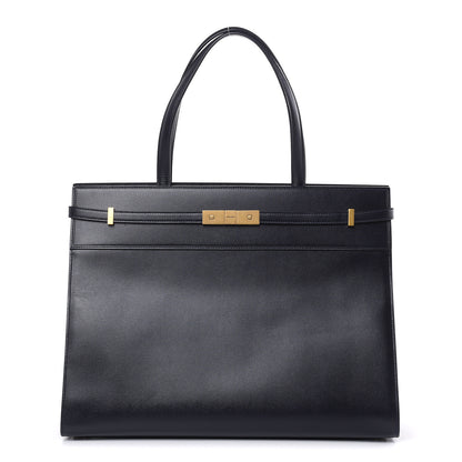 Saint Laurent Calfskin Medium Manhattan Shopper Tote Dark Notte 1 of 8
