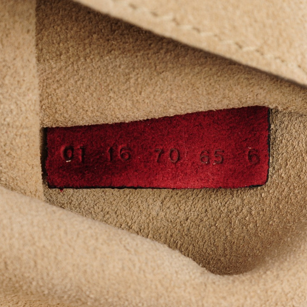 Calfskin Crocodile Embossed Drew Shoulder Bag Sienna Red