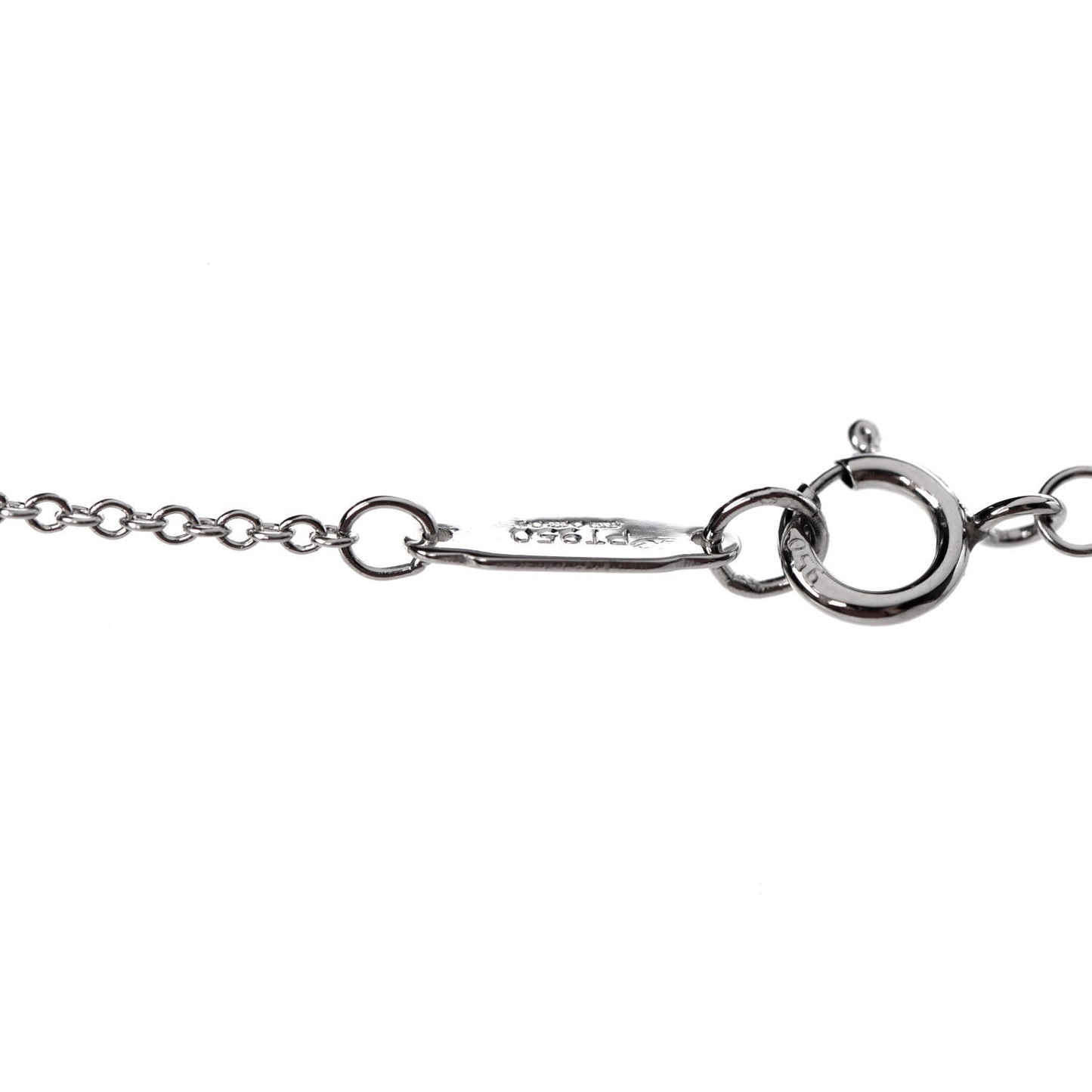 Platinum Diamond Mini Heart Pendant Necklace