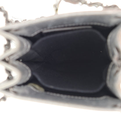 Chanel Metallic Patent Crossbody CC Phone Holder Silver 5 of 12