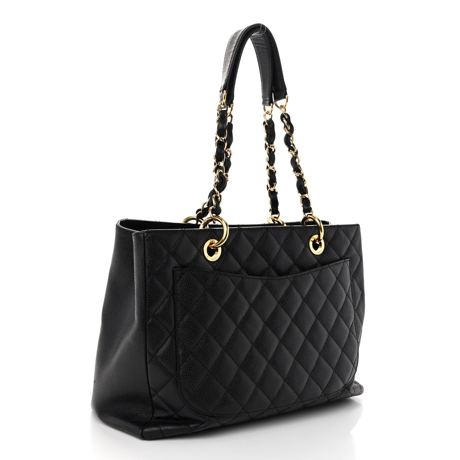 Chanel Caviar Quilted Grand Shopping Tote GST Black 3 of 11