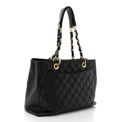 Chanel Caviar Quilted Grand Shopping Tote GST Black 3 of 11
