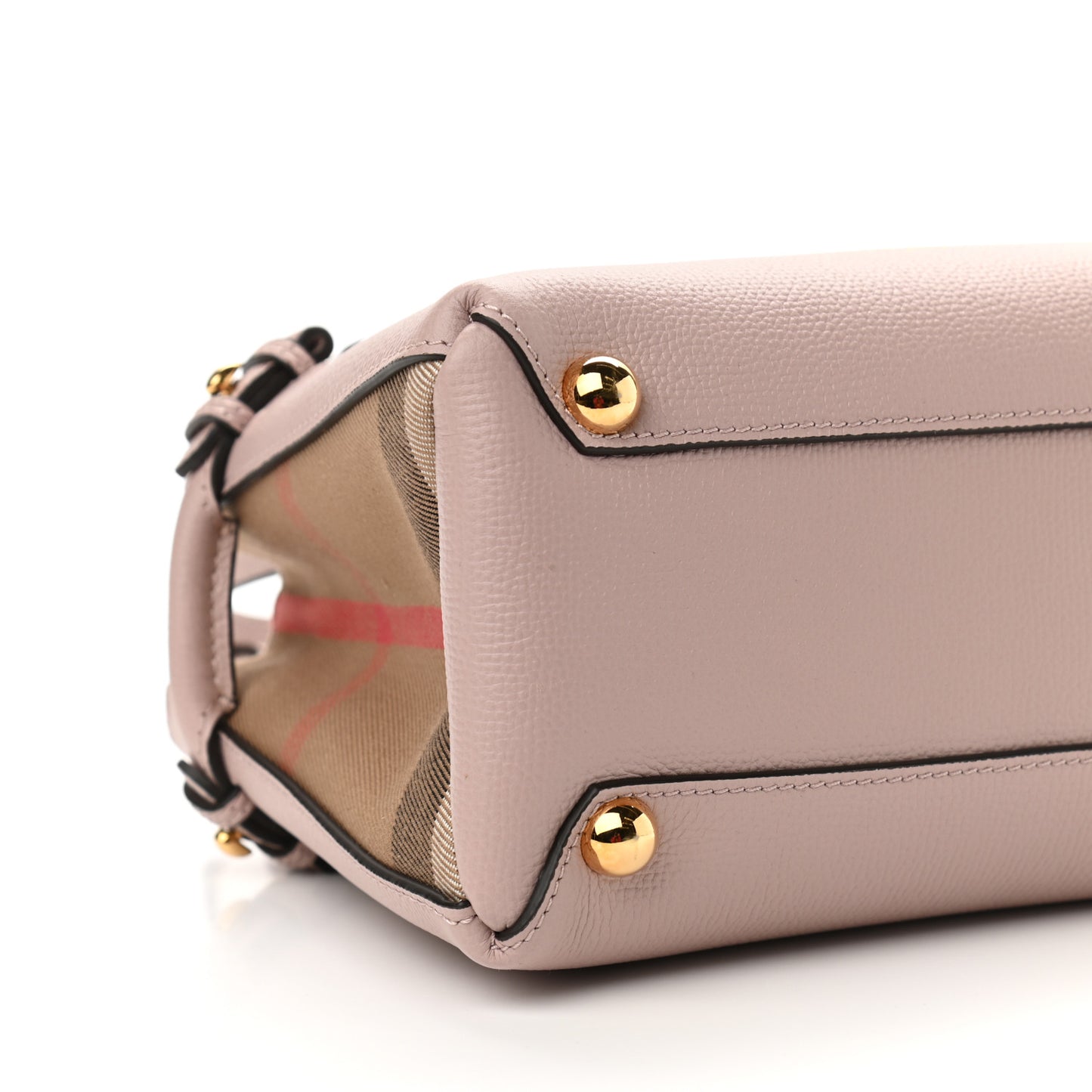 Grainy Calfskin House Check Baby Banner Tote Pale Orchid