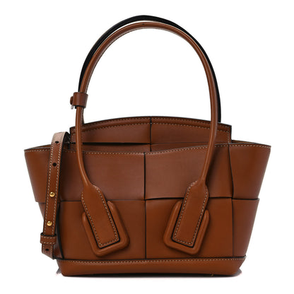 Bottega Veneta French Calfskin Maxi Intrecciato Mini Arco Wood 1 of 9