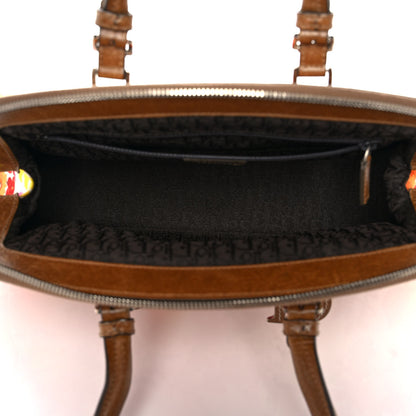 Christian Dior Canvas Floral Frame Satchel 4 of 12