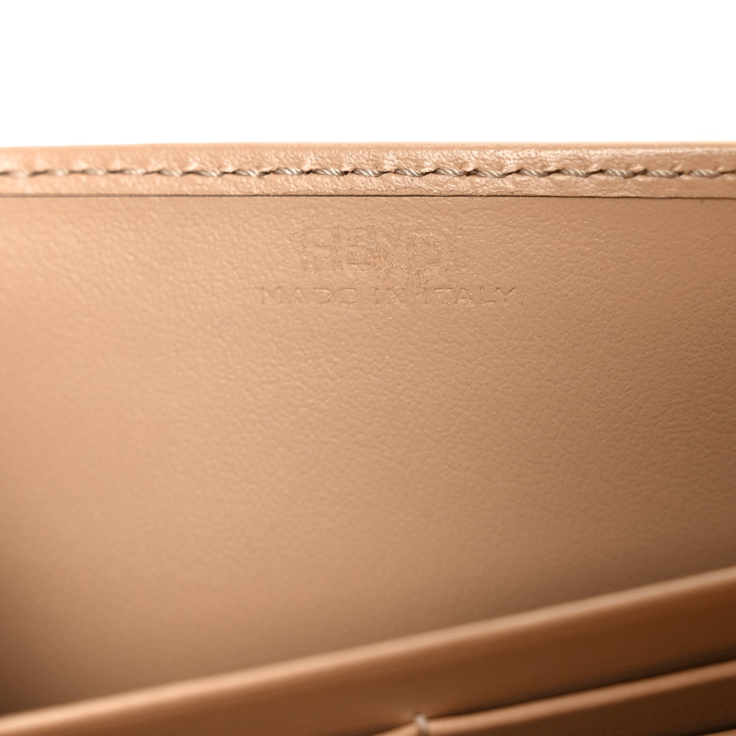Fendi Fabric Jacquard FF 1974 Bouquet Print Continental Wallet On Chain Gold Tobacco Brown 6 of 11
