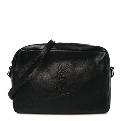 Saint Laurent Lambskin Monogram Small Lou Camera Bag Black 1 of 10