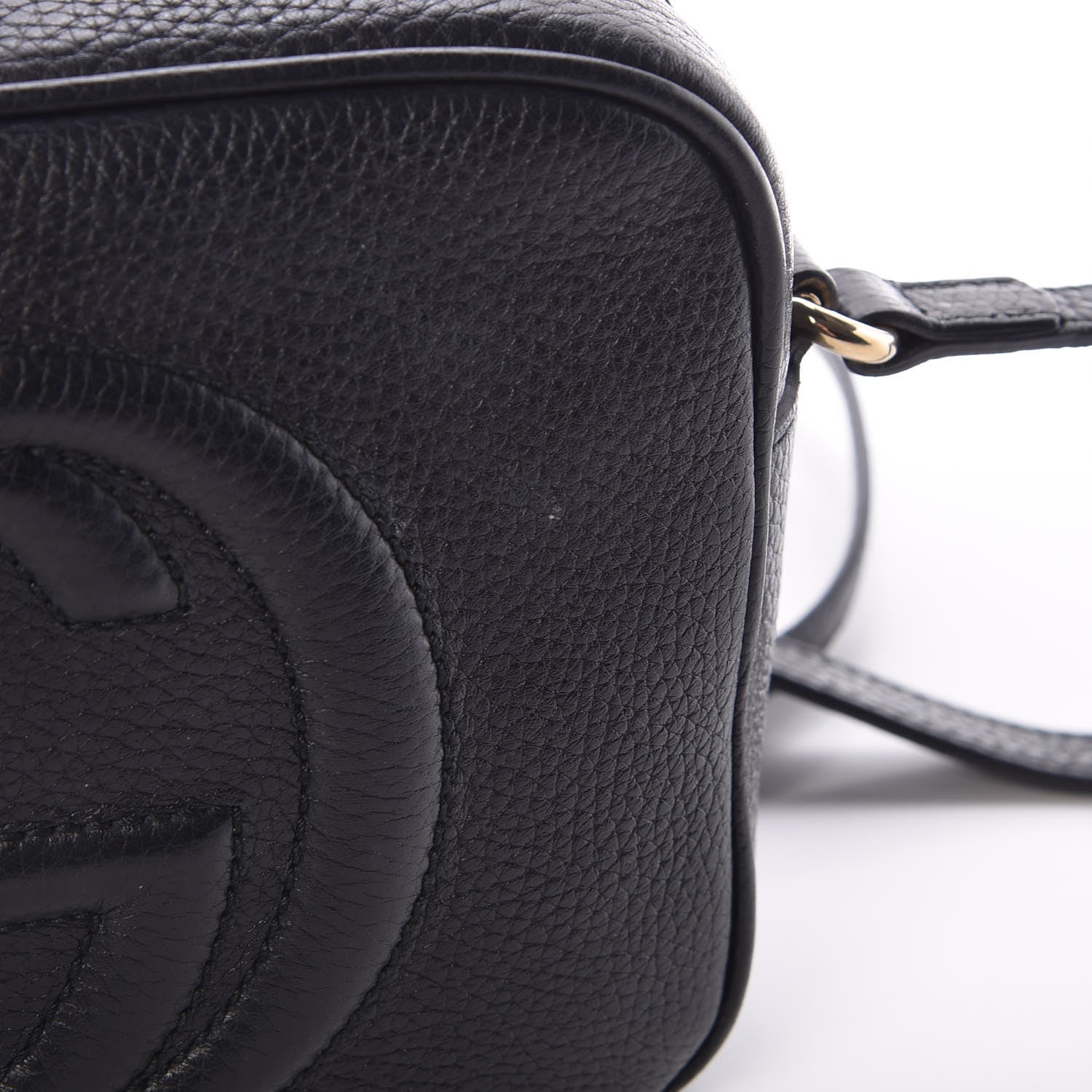 Gucci Pebbled Calfskin Small Soho Disco Bag Black 10 of 13