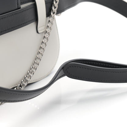Prada City Calfskin Sidonie Belt Bag White Black 10 of 10