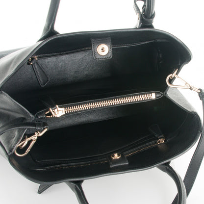 Prada Saffiano Cuir Open Promenade Tote Black 6 of 7