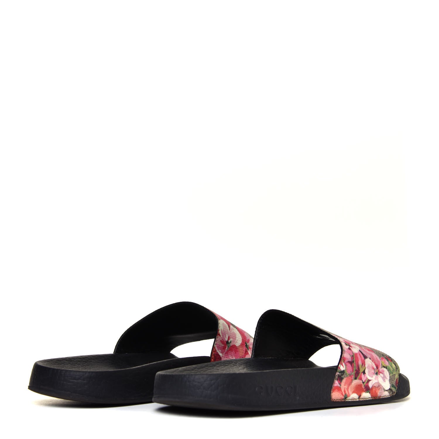 Gucci GG Supreme Monogram Blooms Slide Sandals Beige Multicolor 8 of 14