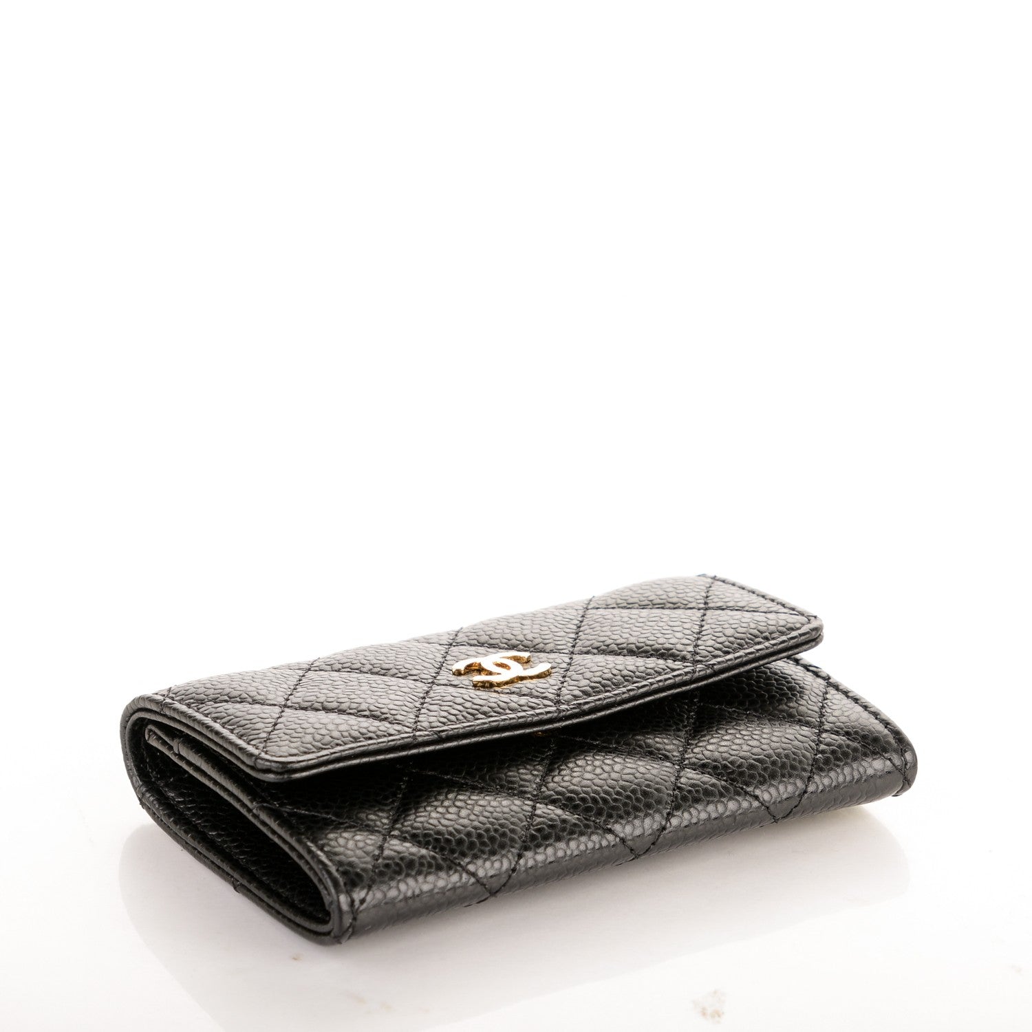 Chanel Caviar Quilted Flap Card Holder Black 4 of 8