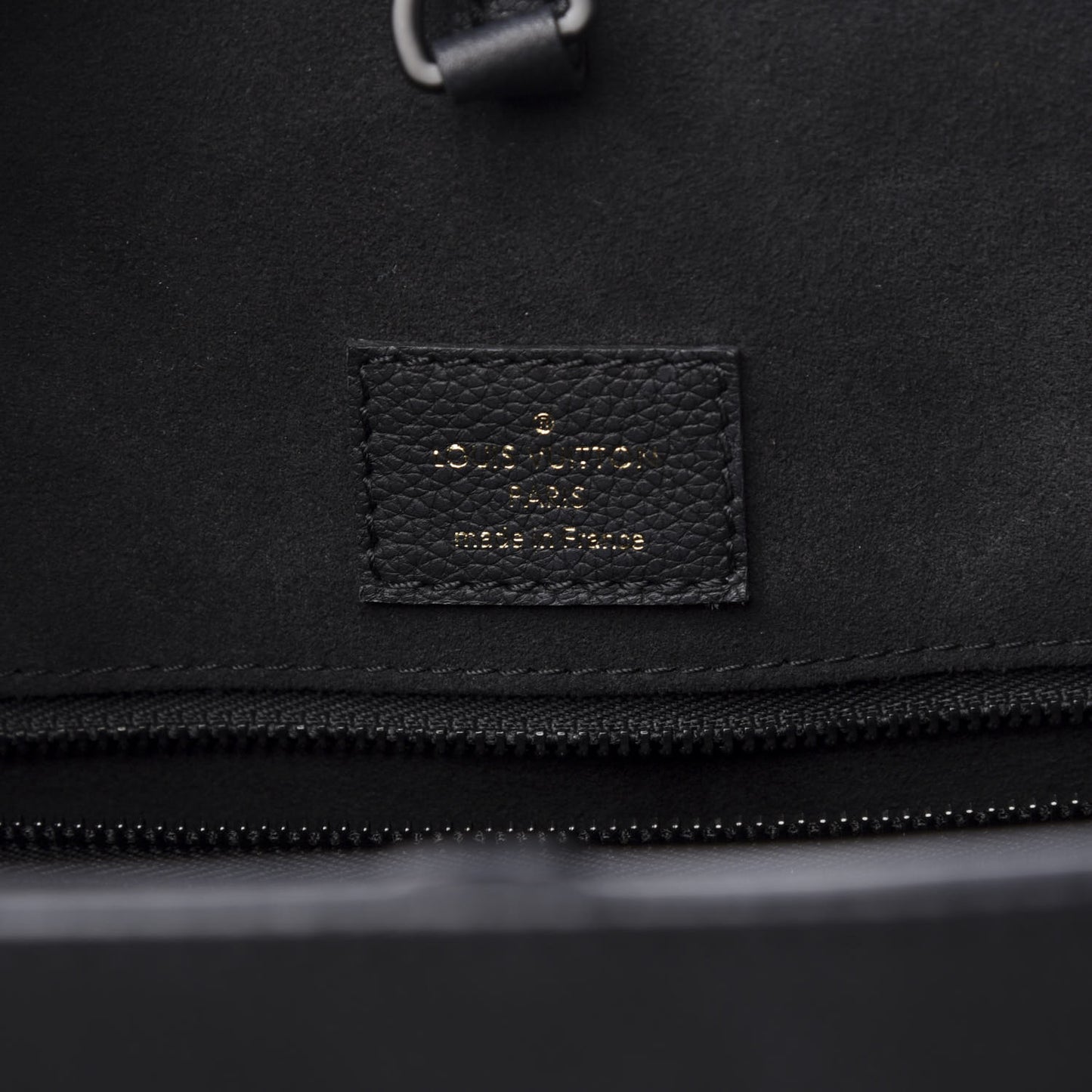 Soft Calfskin Lockme Tote MM Black