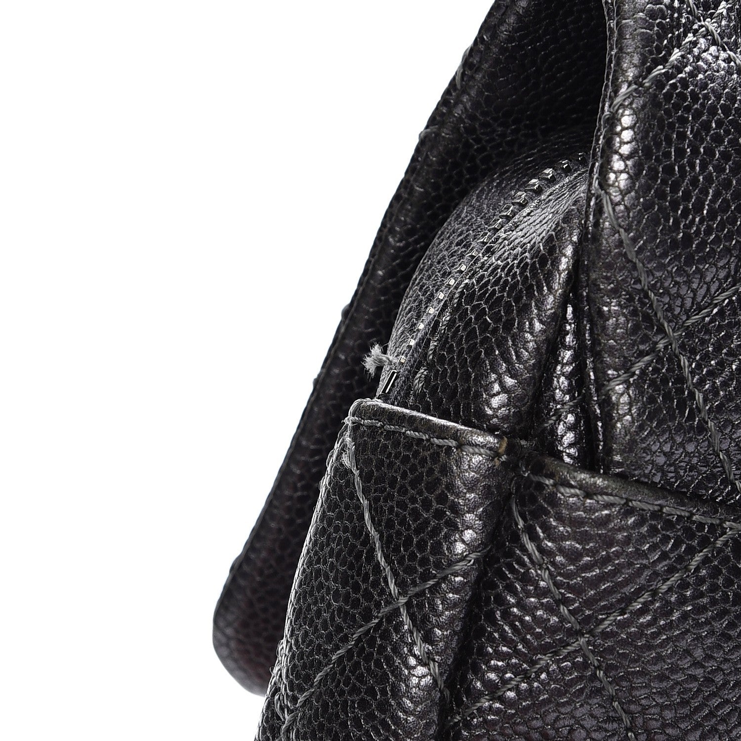 Chanel Iridescent Caviar Quilted Small Chic Flap Argent 3 of 13