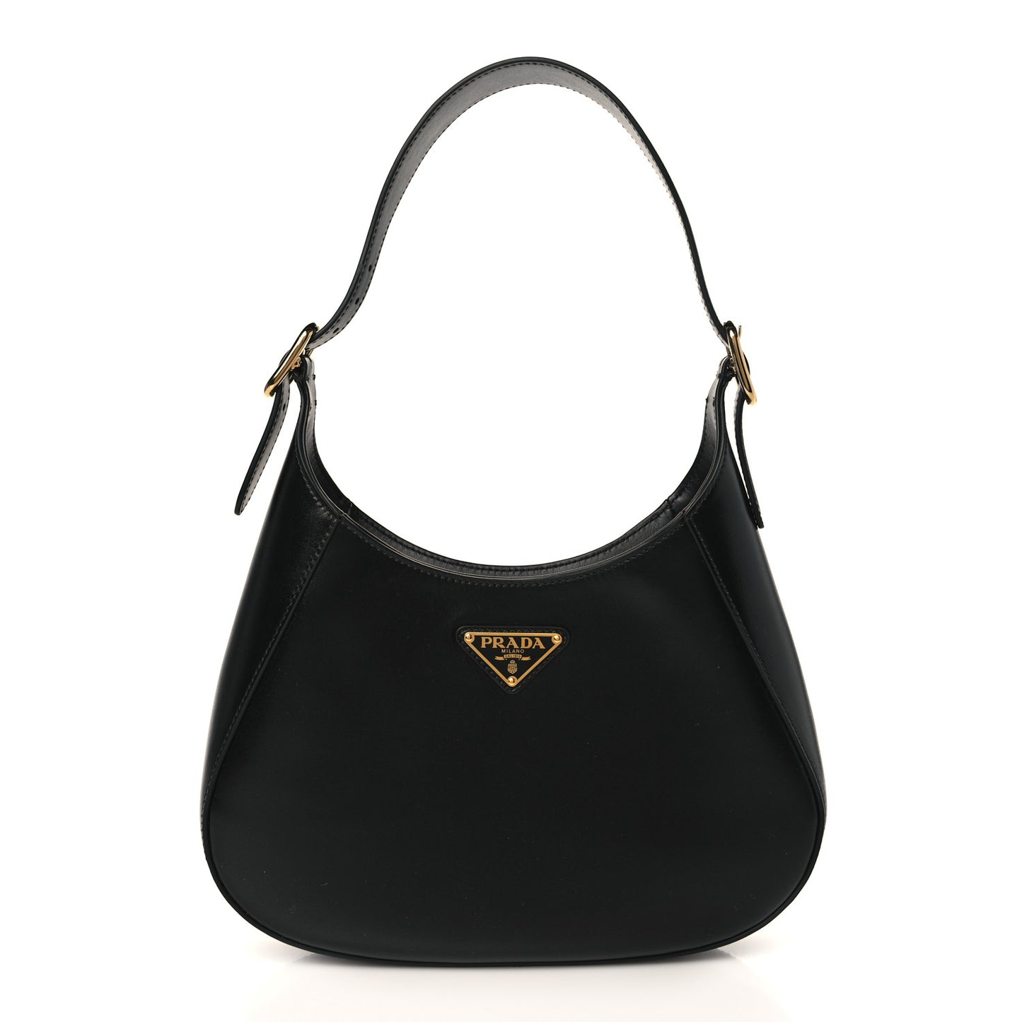 Box Calfskin Shoulder Bag Black