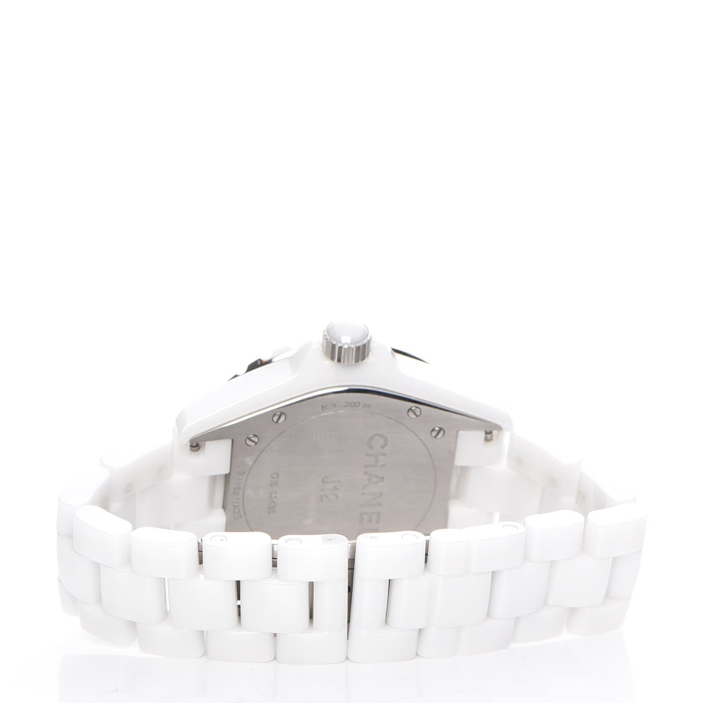 Stainless Steel Ceramic Diamond 38mm J12 Automatic Watch White