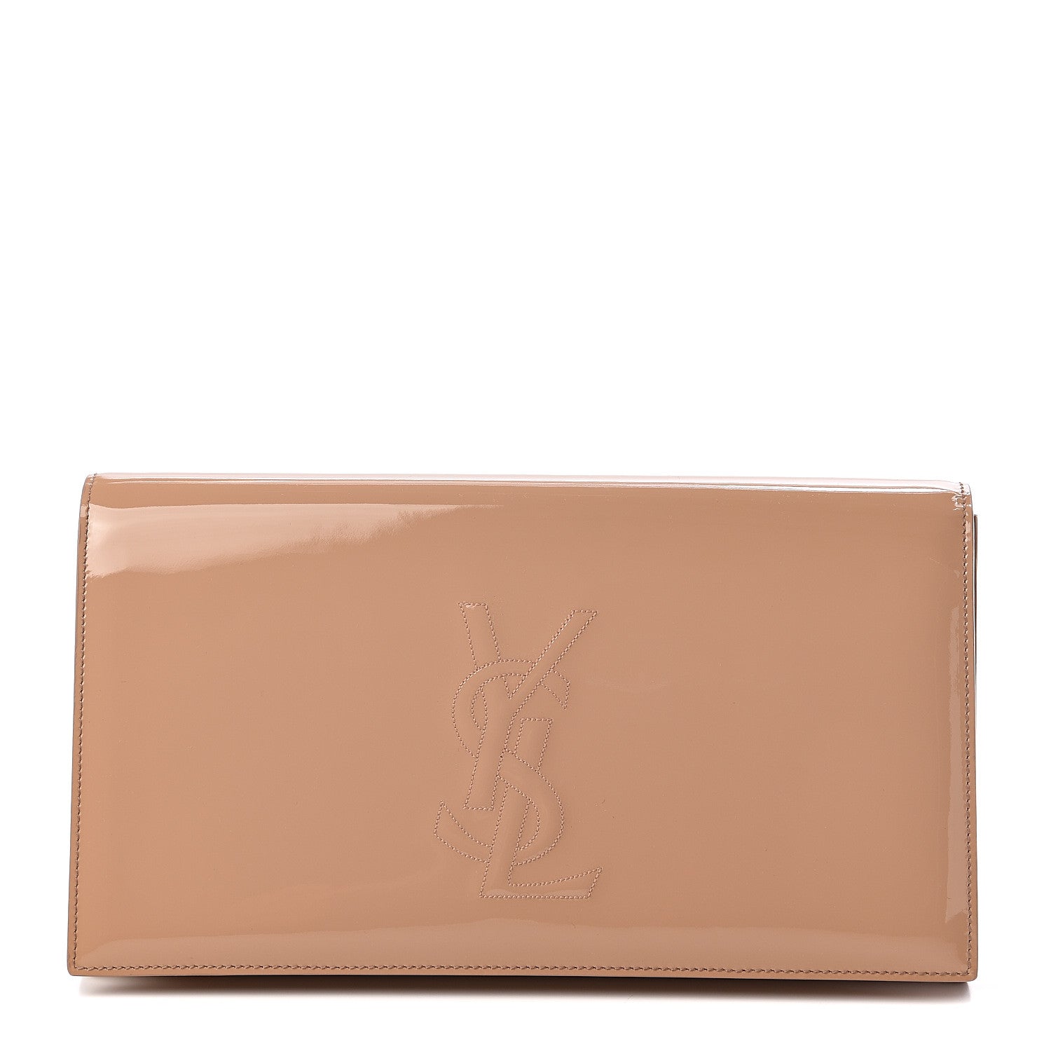 Saint Laurent Patent Calfskin Monogram Large Belle De Jour Clutch Chair 1 of 8