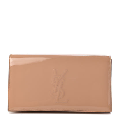 Saint Laurent Patent Calfskin Monogram Large Belle De Jour Clutch Chair 1 of 8