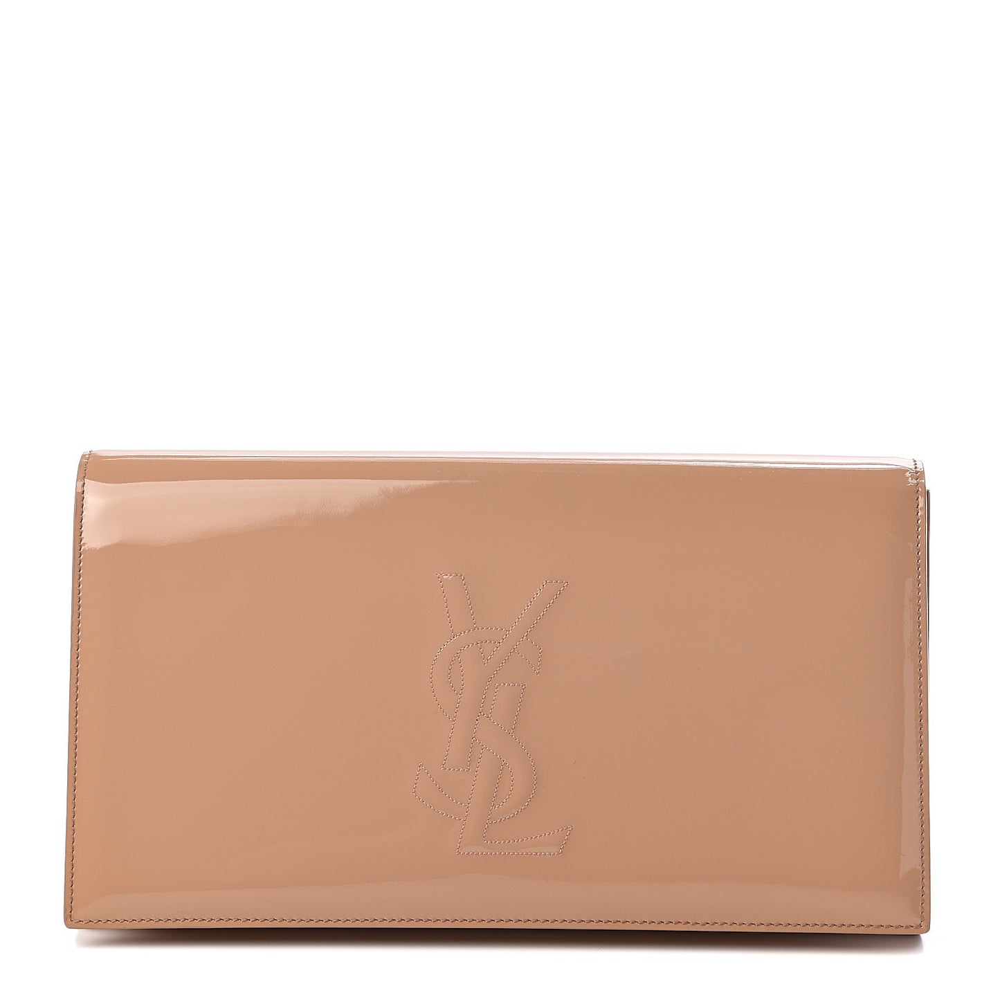 Patent Calfskin Monogram Large Belle De Jour Clutch Chair