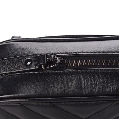 Saint Laurent Calfskin Matelasse Monogram Lou Belt Bag Black 9 of 10