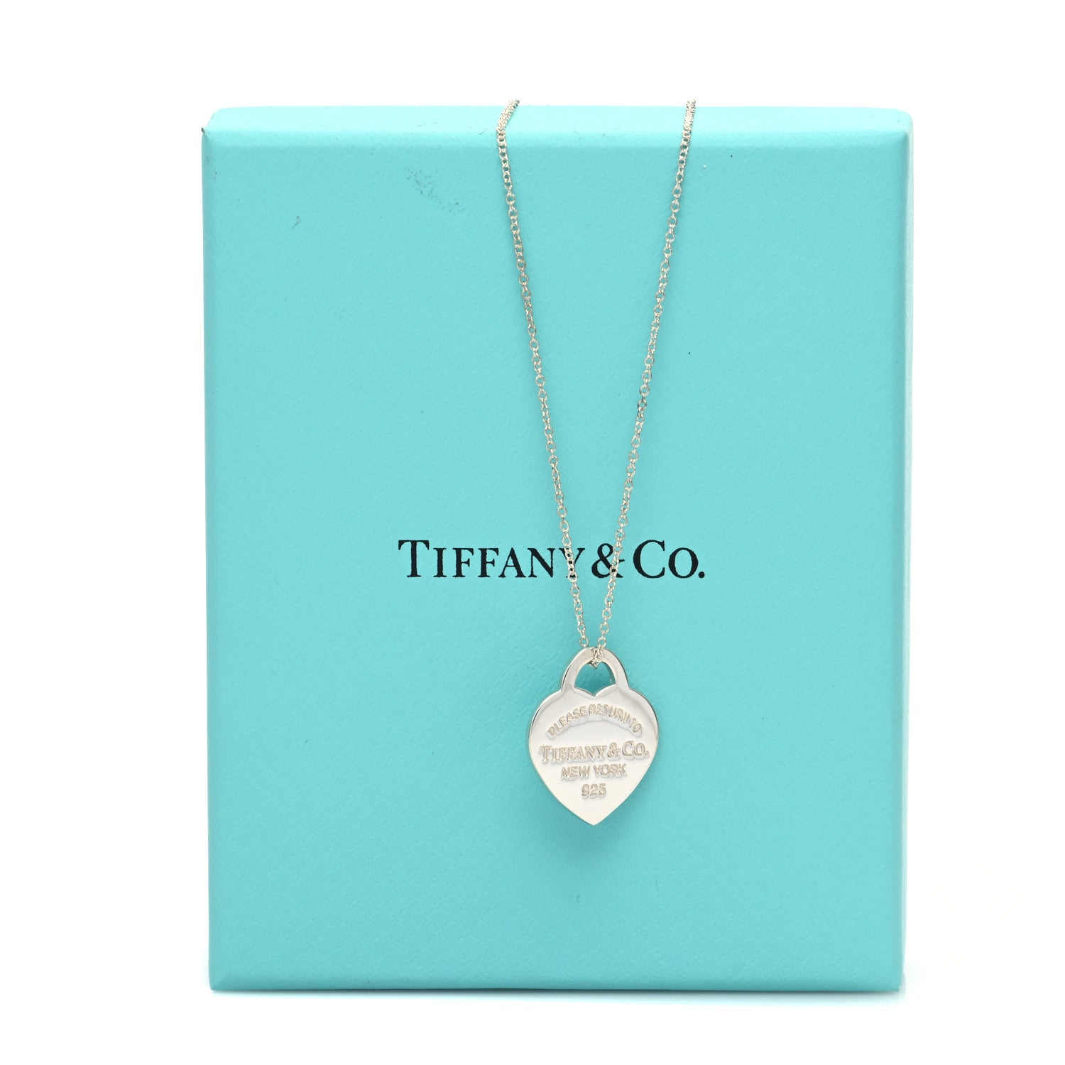 Tiffany Sterling Silver Small Return to Tiffany Heart Pendant Necklace 8 of 8