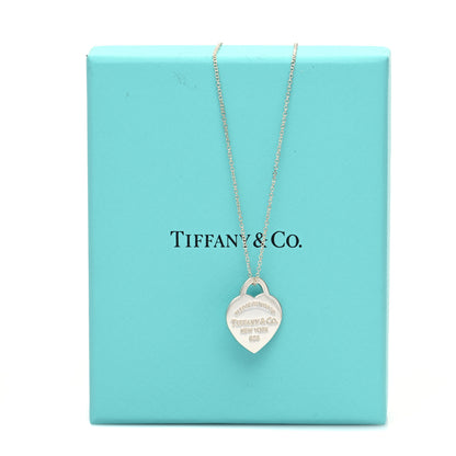 Tiffany Sterling Silver Small Return to Tiffany Heart Pendant Necklace 8 of 8