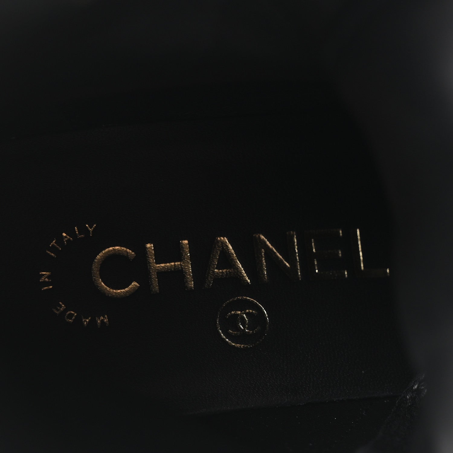 Chanel Lambskin Patent Calfskin Quilted Logo Lace Up Combat Boots 39.5 Black 8 of 10
