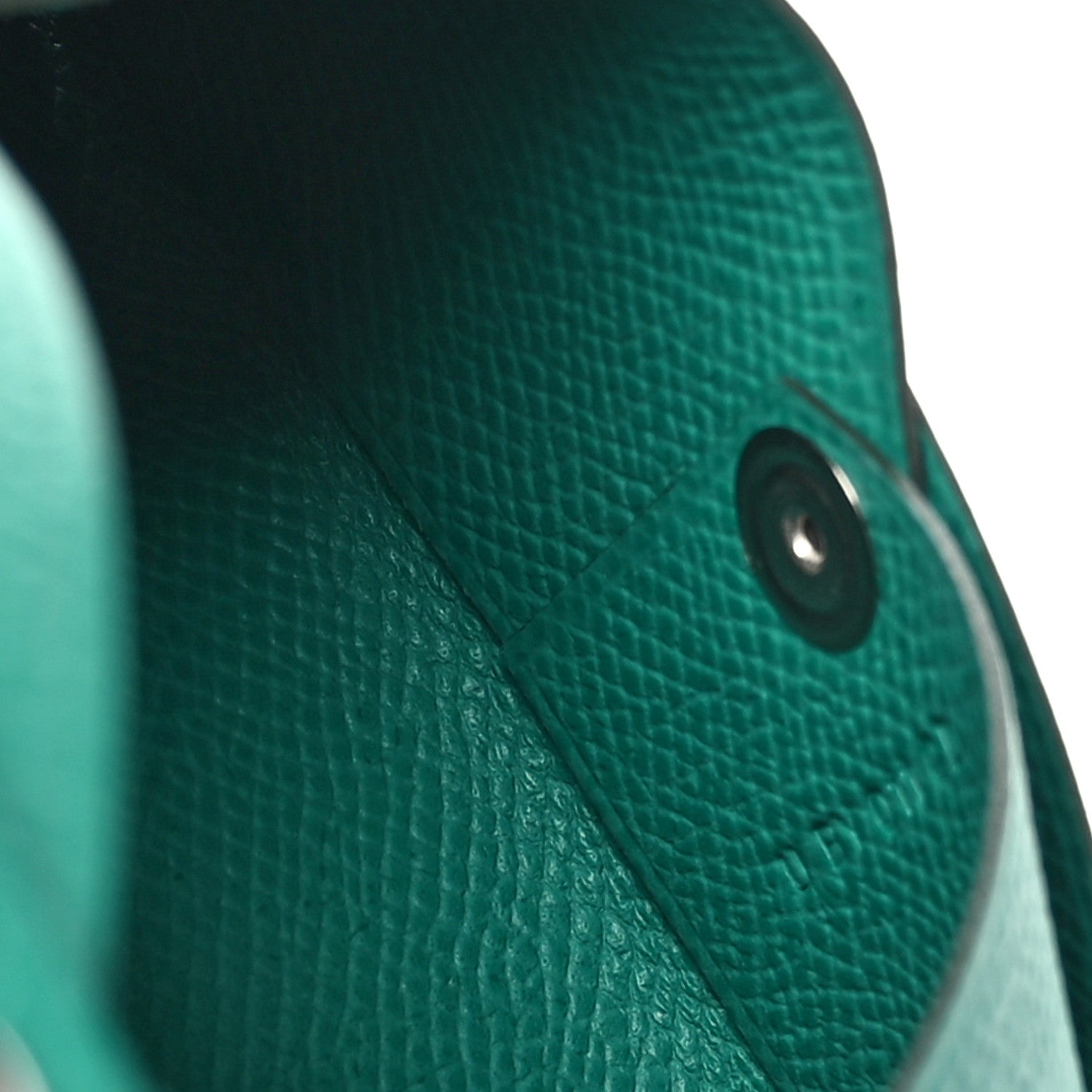 Hermes Epsom Calvi Card Case Vert Jade 5 of 7