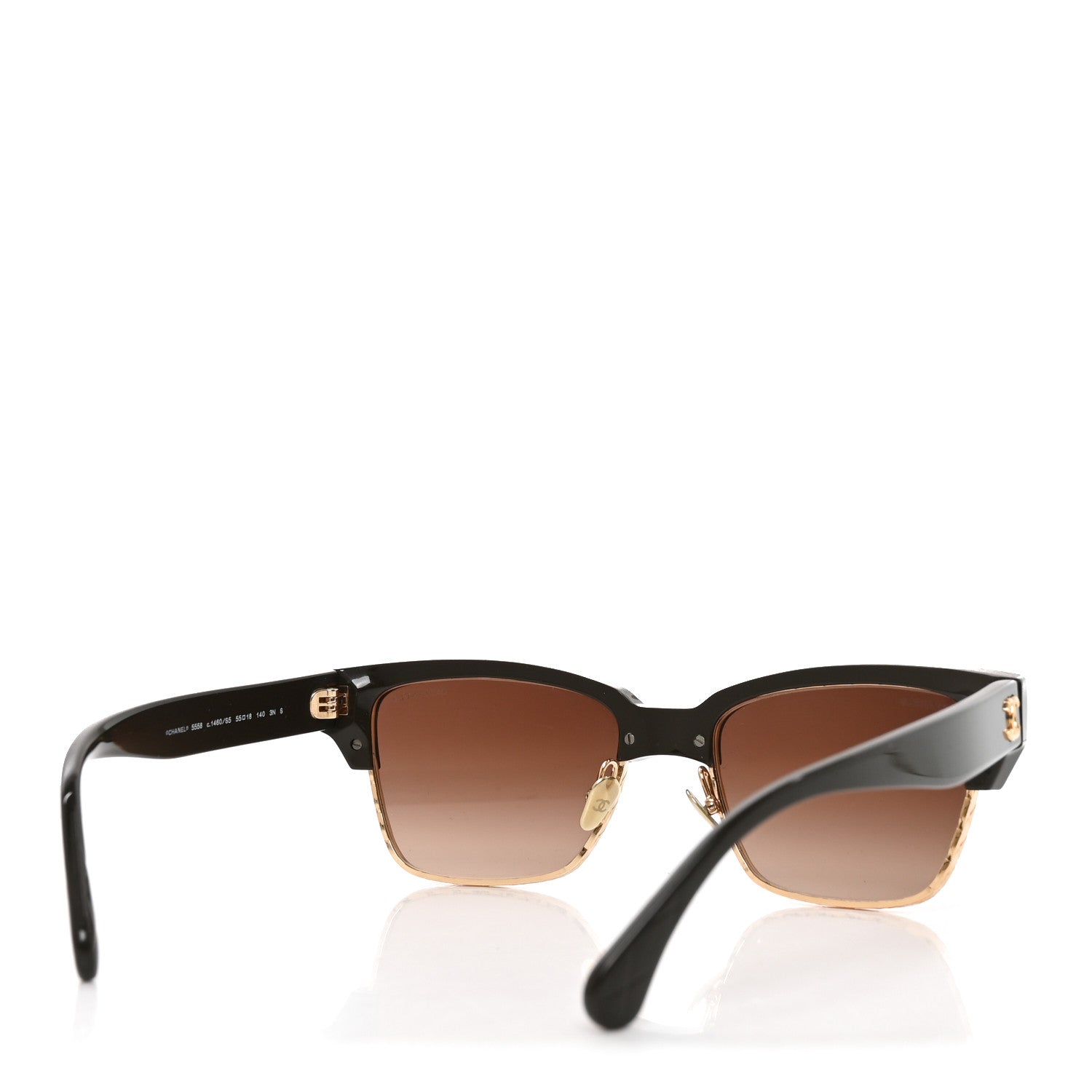 Chanel Acetate Metal CC Butterfly Sunglasses 5558 Brown 4 of 7