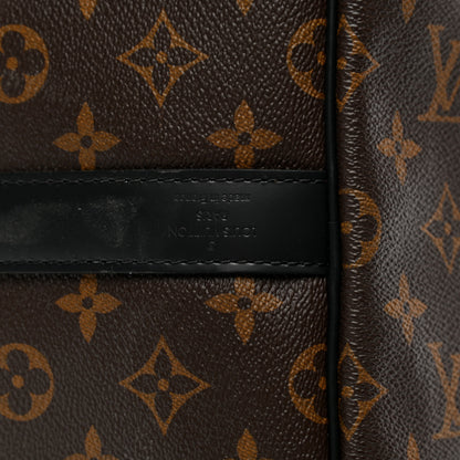 Louis Vuitton Monogram Macassar Keepall Bandouliere 55 6 of 16