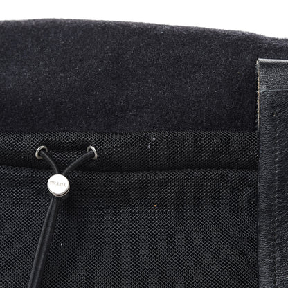 Prada Wool Messenger Satchel Black 14 of 15