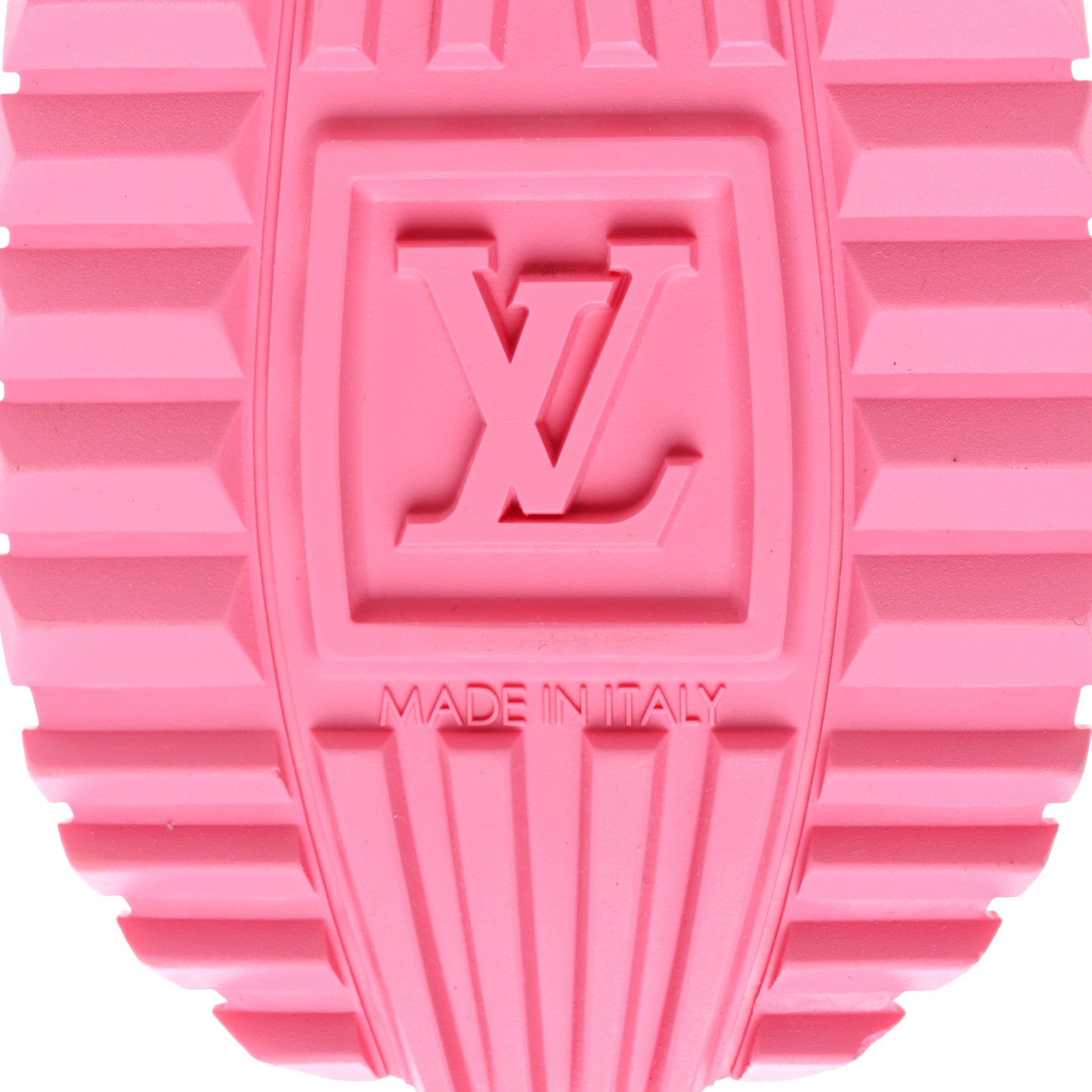 Calfskin Monogram Run Away Sneakers 38.5 White Pink