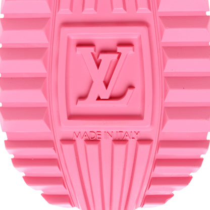 Louis Vuitton Calfskin Monogram Run Away Sneakers 38.5 White Pink 6 of 8