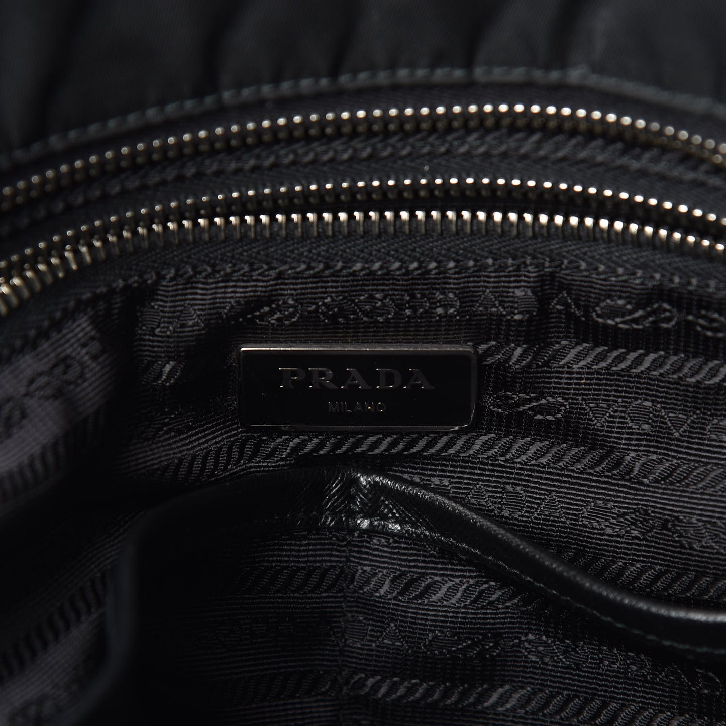 Tessuto Nylon Vela Diaper Bag Black
