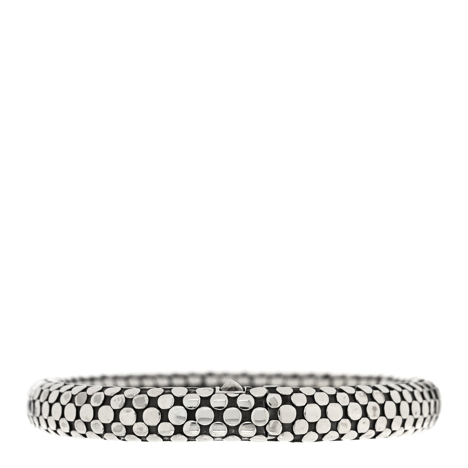 John Hardy Sterling Silver 8mm Dot Bangle Bracelet 1 of 3