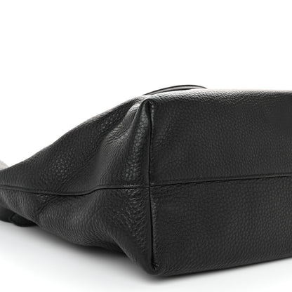 Prada Vitello Daino Shopping Tote Black 9 of 10