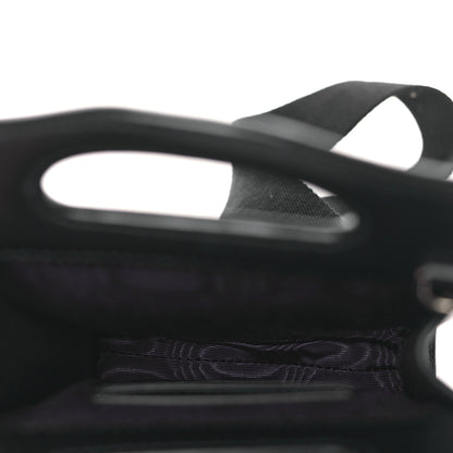 Gucci Nylon Calfskin Enamel GG Matelasse Mini Top Slip Handle Crossbody Bag Black 5 of 10