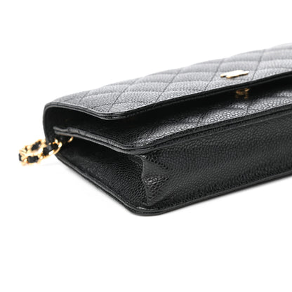 Chanel Caviar Quilted Wallet On Chain WOC Black 8 of 10