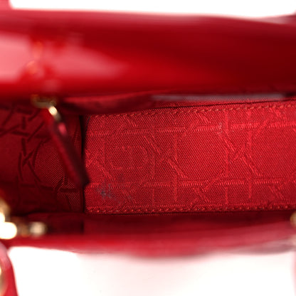 Christian Dior Patent Cannage Mini Lady Dior Red 15 of 15