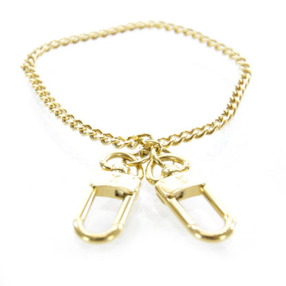 Louis Vuitton Metal Pochette Extender Key Ring Chain Gold 1 of 4