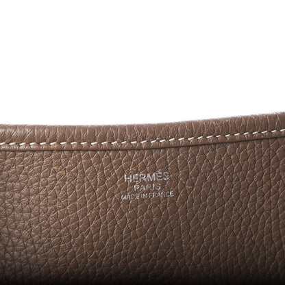 Hermes Taurillon Clemence Evelyne III GM Etoupe 6 of 8