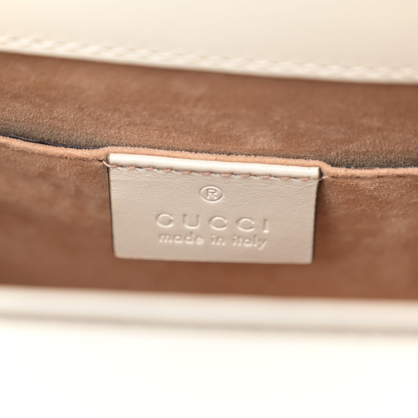 Calfskin Mini Sylvie Chain Shoulder Bag White