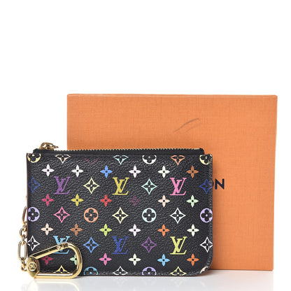 Louis Vuitton Monogram Multicolor Key Pouch Black Grenade 8 of 8
