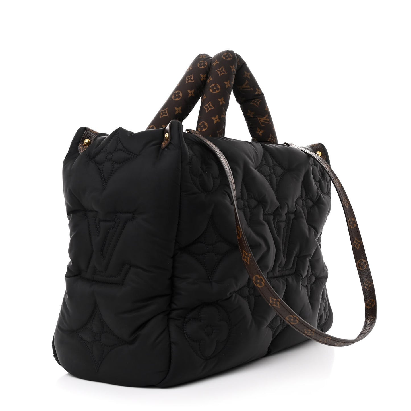 Econyl Monogram Pillow Giant Onthego MM Black