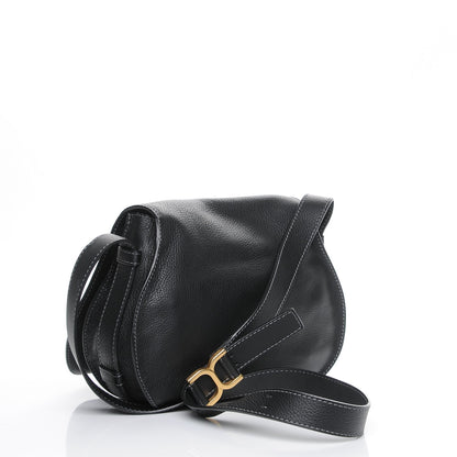 Chloe Calfskin Medium Marcie Round Crossbody Bag Black 3 of 9