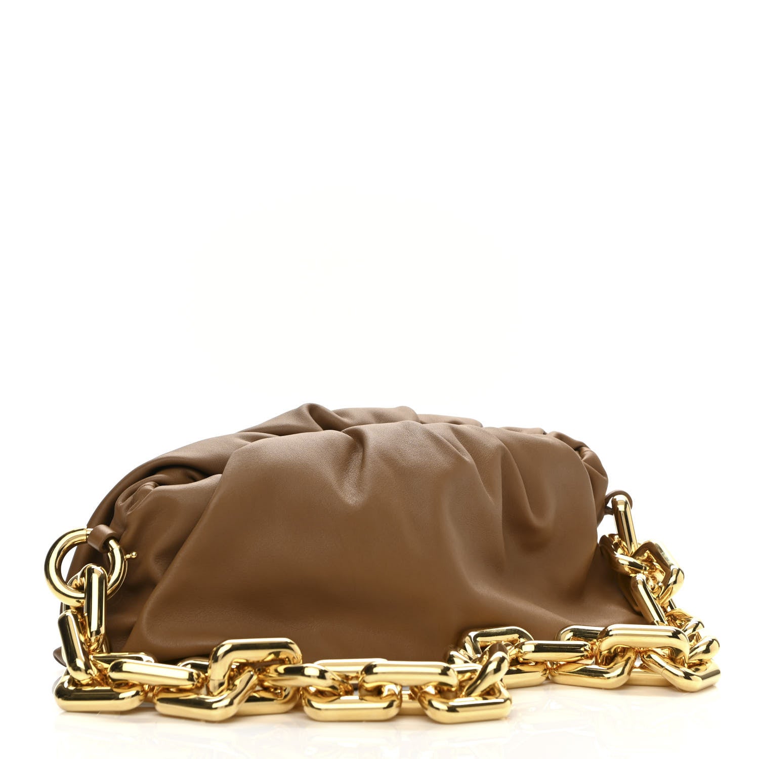 Bottega Veneta Calfskin The Pouch Chain Moutarde 3 of 10
